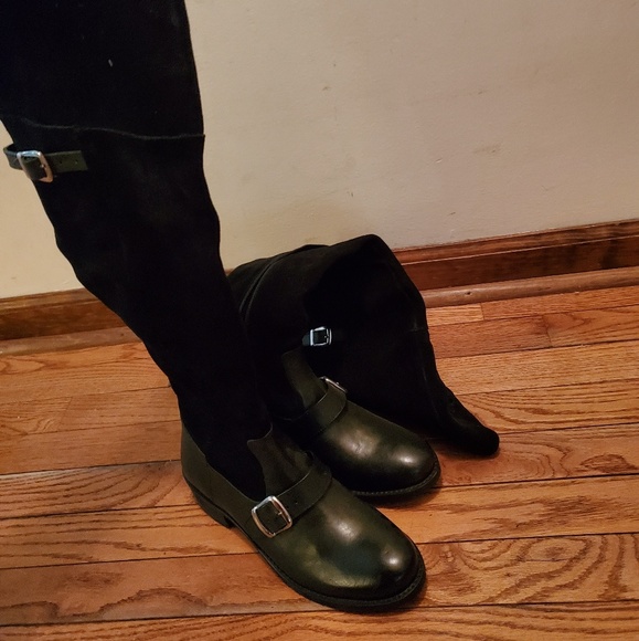 Black Thigh High Boots - Picture 2 of 2